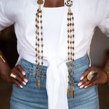 LISSA DOUBLE HANGING NECKLACE