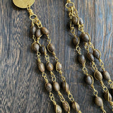 LISSA DOUBLE HANGING NECKLACE