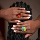 FLAME MOSAIC RING
