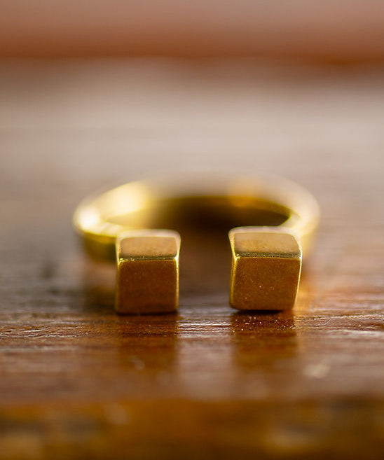 CUBE CUFF RING