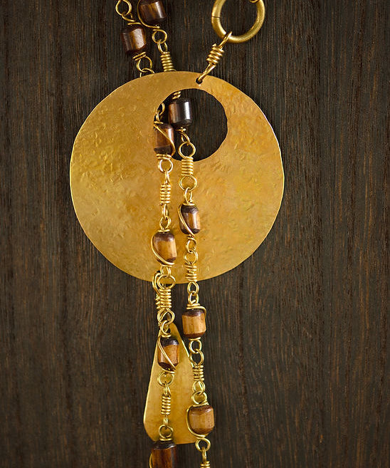 BROWN CHARM NECKLACE