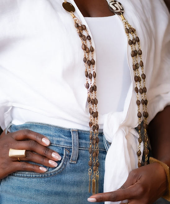 LISSA DOUBLE HANGING NECKLACE