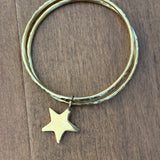 STAR TWIN CHARM BANGLE