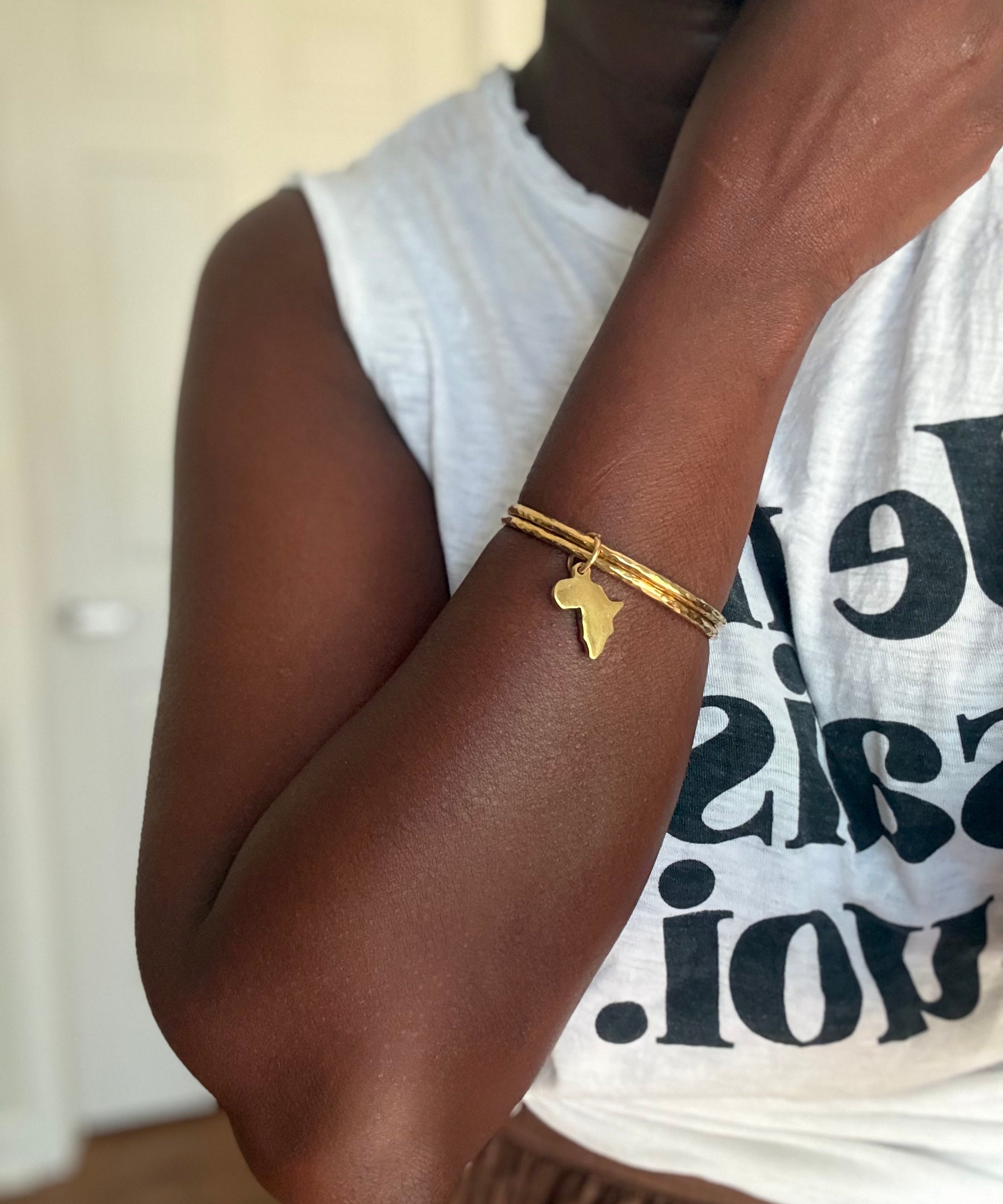 AFRICA TWIN CHARM BANGLE