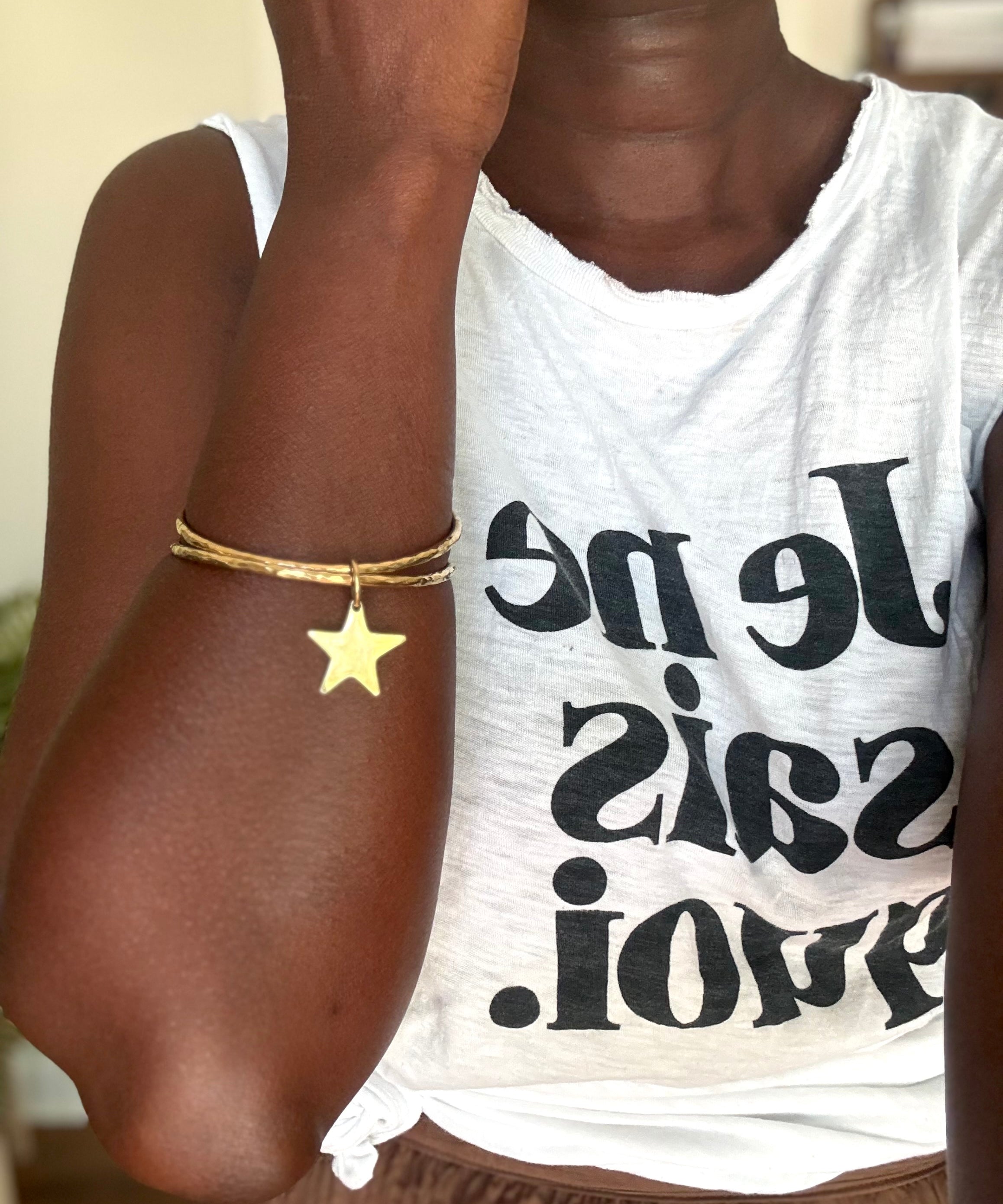 STAR TWIN CHARM BANGLE